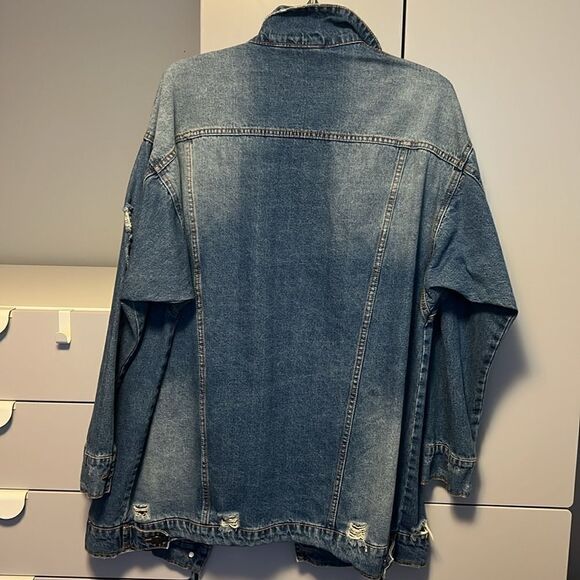 Noisy May long denim jacket - Picture 5 of 6